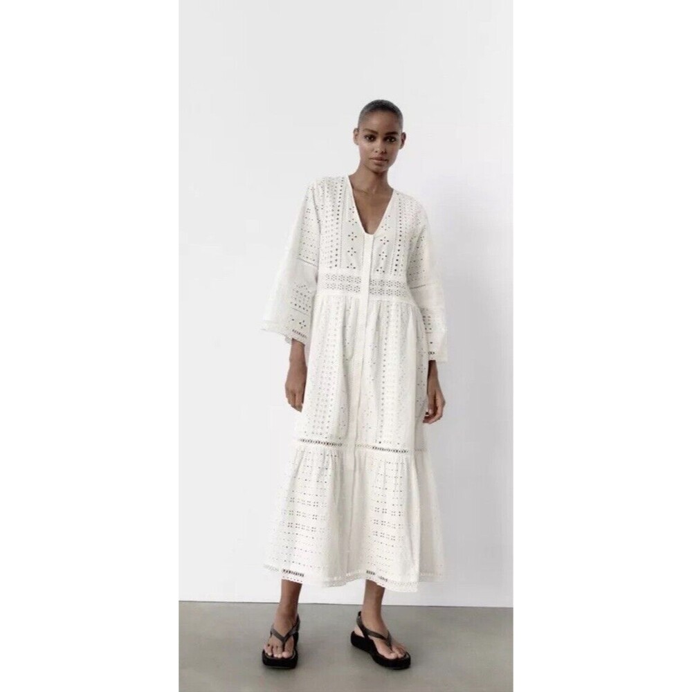 Zara White Maxi Dress